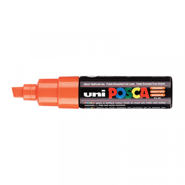 Plumon tipo tempera posca pc 8k naranja Uniball
