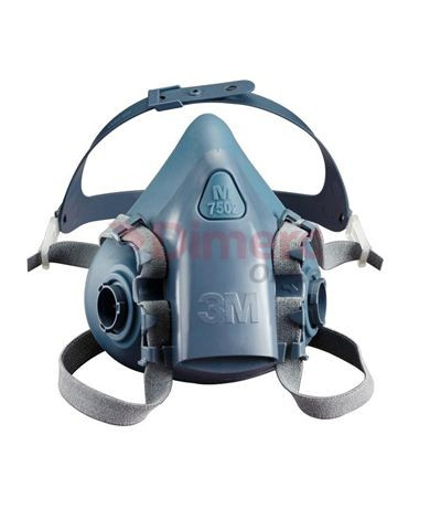 RESPIRADOR MEDIA CARA 7502 SILICONA M 3M