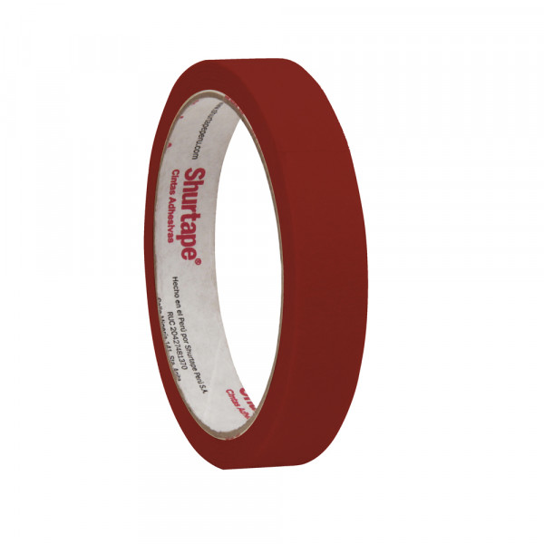 CINTA MASKINGTAPE ROJO 3/4 X 15 YRD SHURTAPE