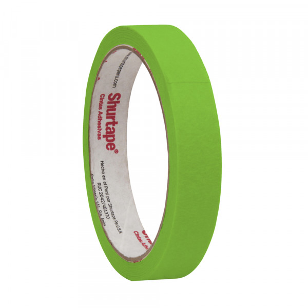 Cinta masking tape verde neon 3/4 x 15 yd Shurtape