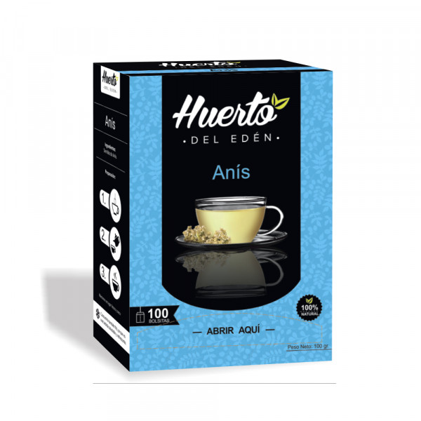 Anís caja x 100 sobres Huerto del eden