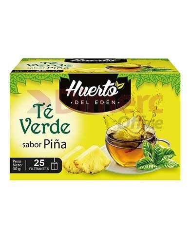 Té verde piña caja x 25 und Huerto del eden