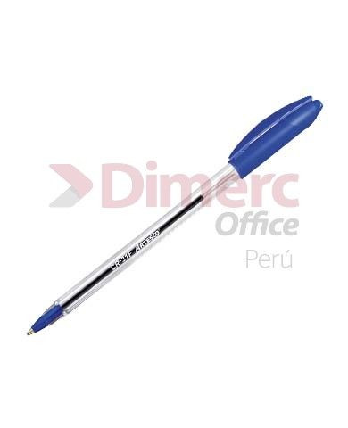 Lapicero azul CR-31 1.0mm tinta seca Artesco