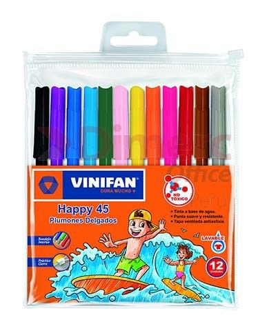 PLUMON DELGADO 45 HAPPY ESTUCHE X 12 UN VINIFAN