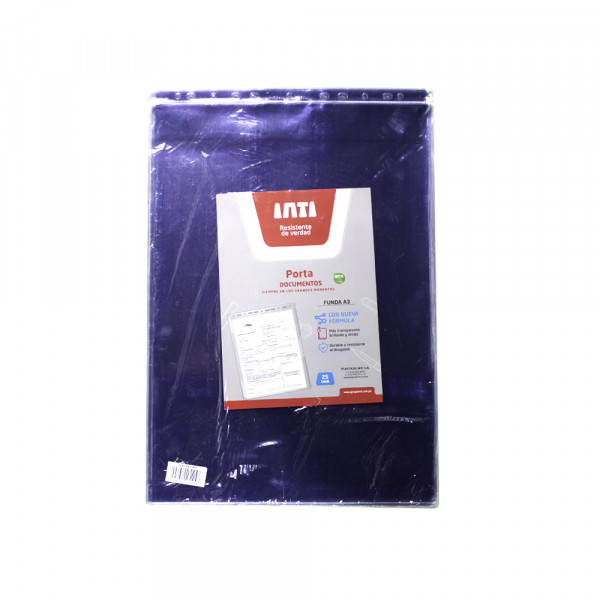 Mica portapapel transparente A3 x 25 unidades Intifan