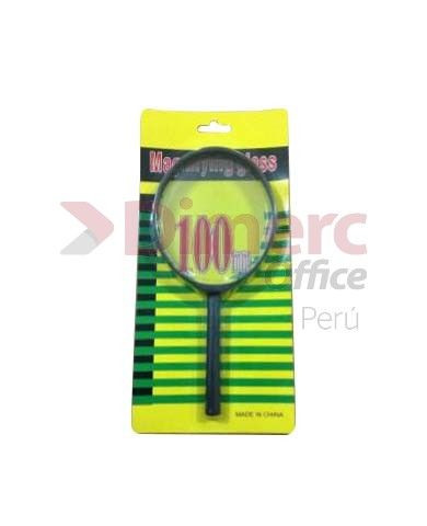 LUPA PLASTICA 100MM NEGRO S/M