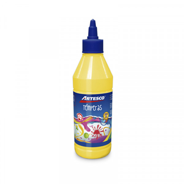 Tempera neon amarillo 250 ml Artesco
