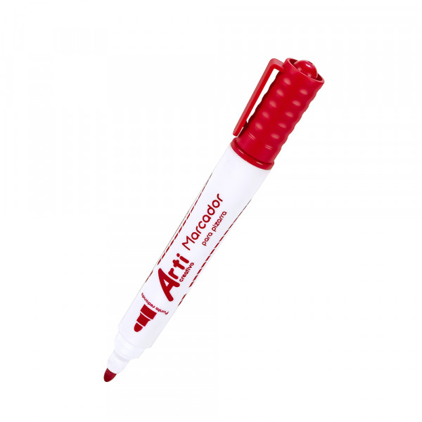 Plumón para pizarra punta gruesa rojo 123