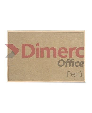 Pizarra corcho 90cm x 120cm marco madera Dimerc