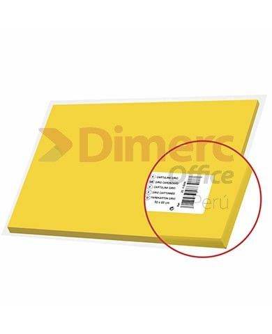 Cartulina sirio amarillo intenso 50x65cm x25unidades Sadipal