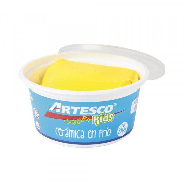 Ceramica en frio 250 gr amarillo Artesco