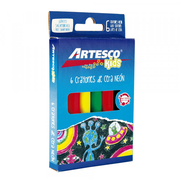 CRAYONES JUMBO NEON X 6UND ARTESCO