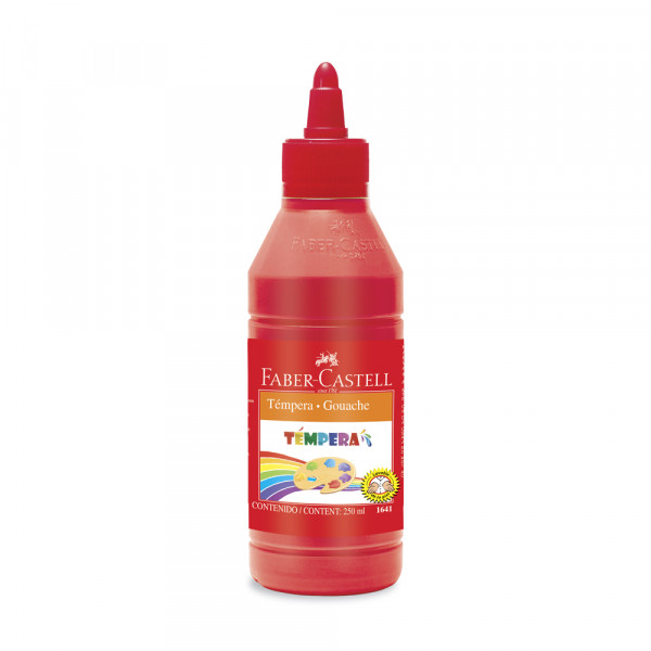 Tempera rojo 250 ml Faber Castell