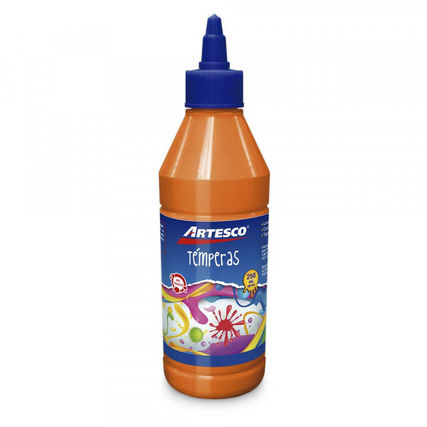 TEMPERA 250 ML NARANJA ARTESCO