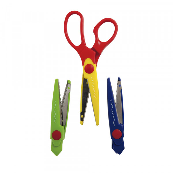 Tijera de formas 3 en 1 Artesco