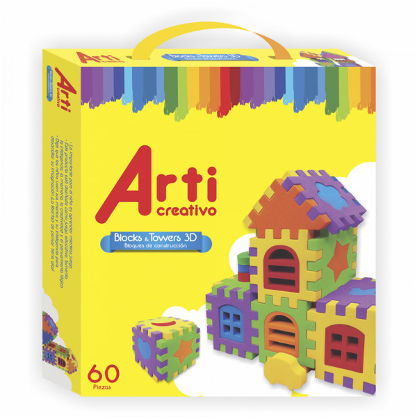 Juego goma eva block & towers 3d Arti Creativo