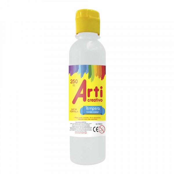 TEMPERA BLANCO 250 ML ARTI CREATIVO