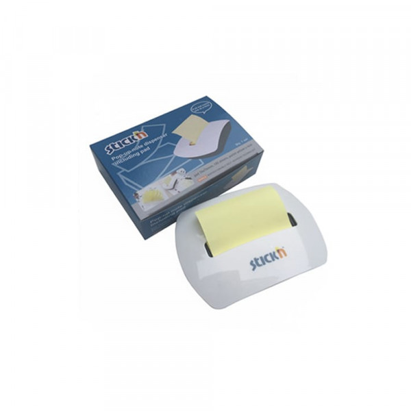 Dispensador Pop Up 21368 + Notas 3x3 amarillas Stick'n