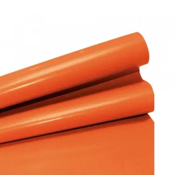 PAPEL LUSTRE COLOR NARANJA X 100 UND