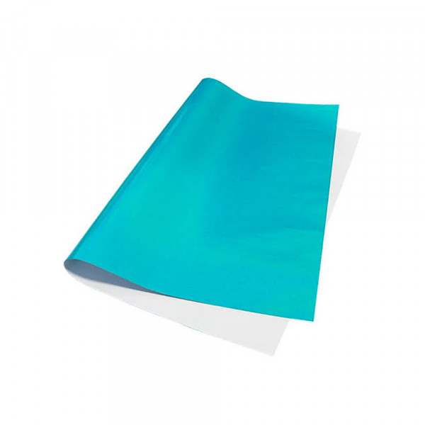 PAPEL LUSTRE COLOR TURQUEZA X 100 UND