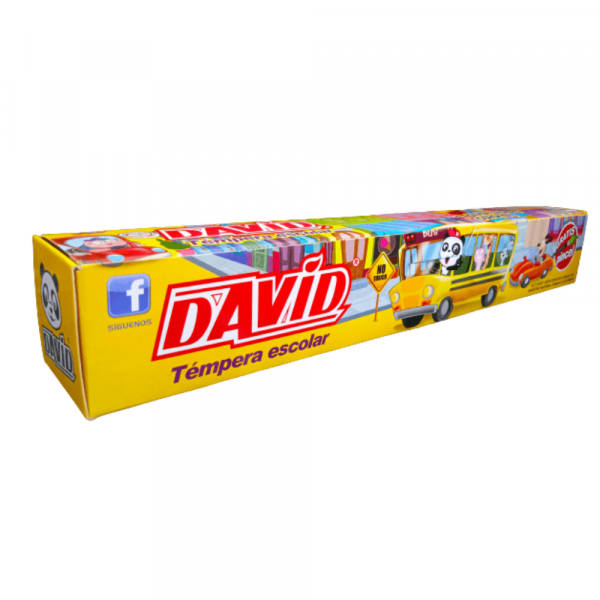 TEMPERAS 7 COLORES +PINCEL DAVID