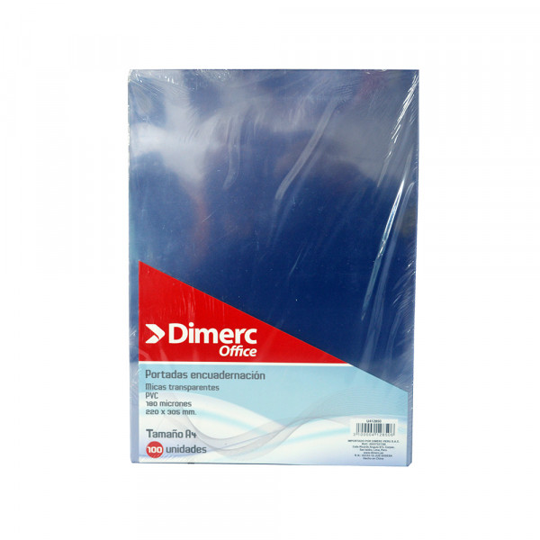 Mica lisa para anillar A4 cristal x 100 unidades Dimerc