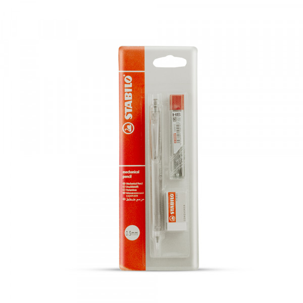 Portamina 3555 + minas + borrador gratis set colores surtidos Stabilo